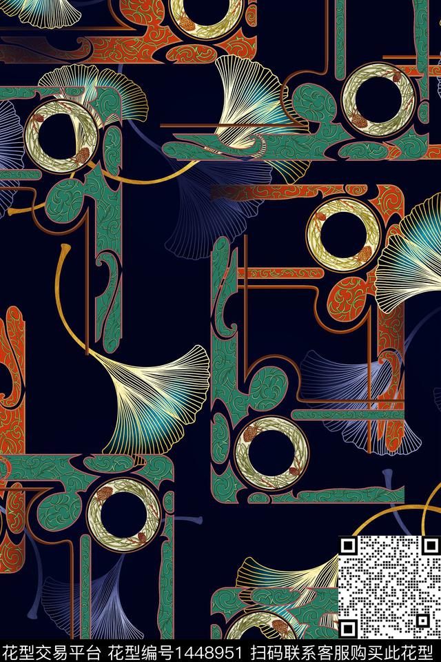 连衣裙数码华亿平台香云纱数码印花华亿平台下载（图片编号: 1448951） - 瓦栏（Walan）