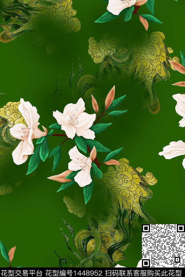 连衣裙数码华亿平台香云纱数码印花华亿平台下载（图片编号: 1448952） - 瓦栏（Walan）