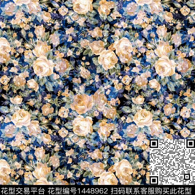 水彩肌理绿植树叶数码印花华亿平台下载（图片编号: 1448962） - 瓦栏（Walan）