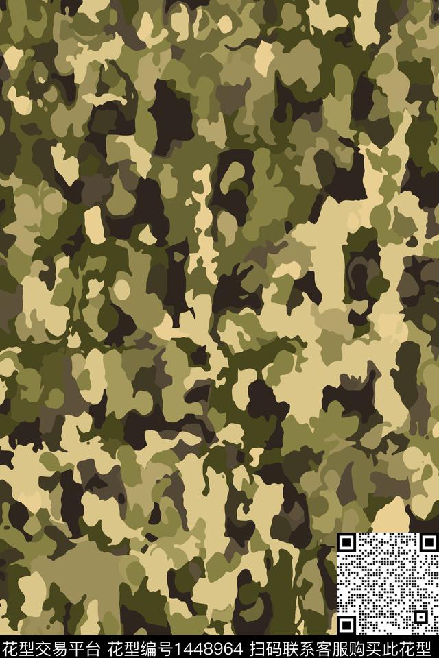 迷彩抽象数码印花华亿平台下载（图片编号: 1448964） - 瓦栏（Walan）