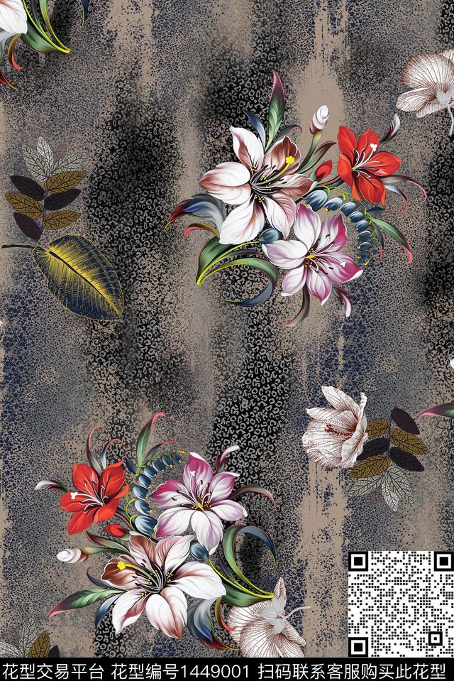 连衣裙数码华亿平台香云纱数码印花华亿平台下载（图片编号: 1449001） - 瓦栏（Walan）