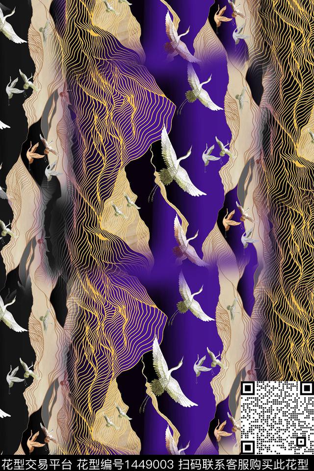 连衣裙数码华亿平台香云纱数码印花华亿平台下载（图片编号: 1449003） - 瓦栏（Walan）