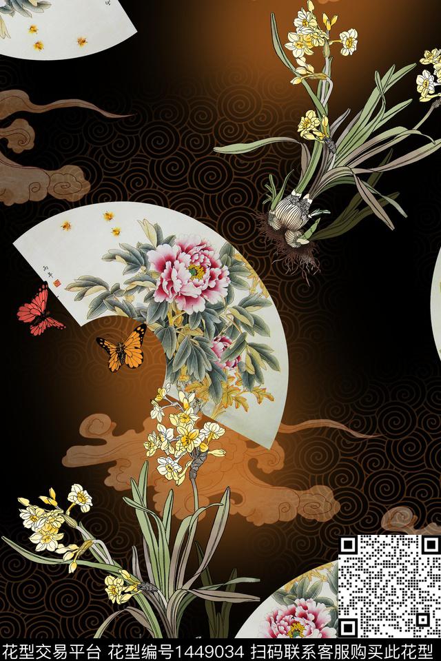 连衣裙数码华亿平台香云纱数码印花华亿平台下载（图片编号: 1449034） - 瓦栏（Walan）