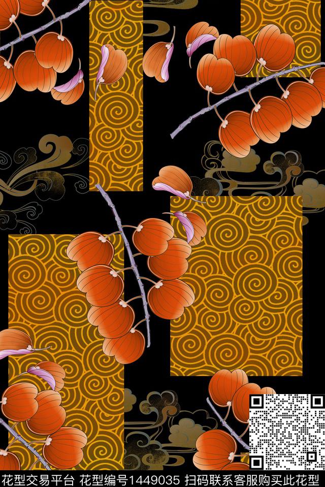 连衣裙数码华亿平台香云纱数码印花华亿平台下载（图片编号: 1449035） - 瓦栏（Walan）