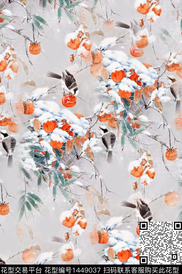 连衣裙数码华亿平台棉麻数码印花华亿平台下载（图片编号: 1449037） - 瓦栏（Walan）