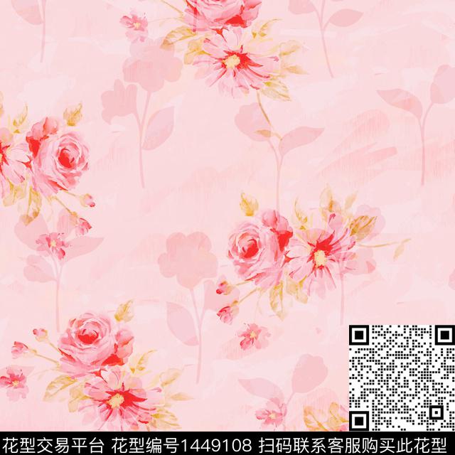 绿植树叶数码华亿平台花卉数码印花华亿平台下载（图片编号: 1449108） - 瓦栏（Walan）