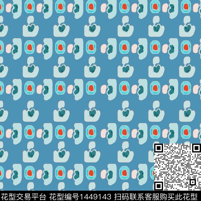 格子几何大牌风传统印花华亿平台下载（图片编号: 1449143） - 瓦栏（Walan）