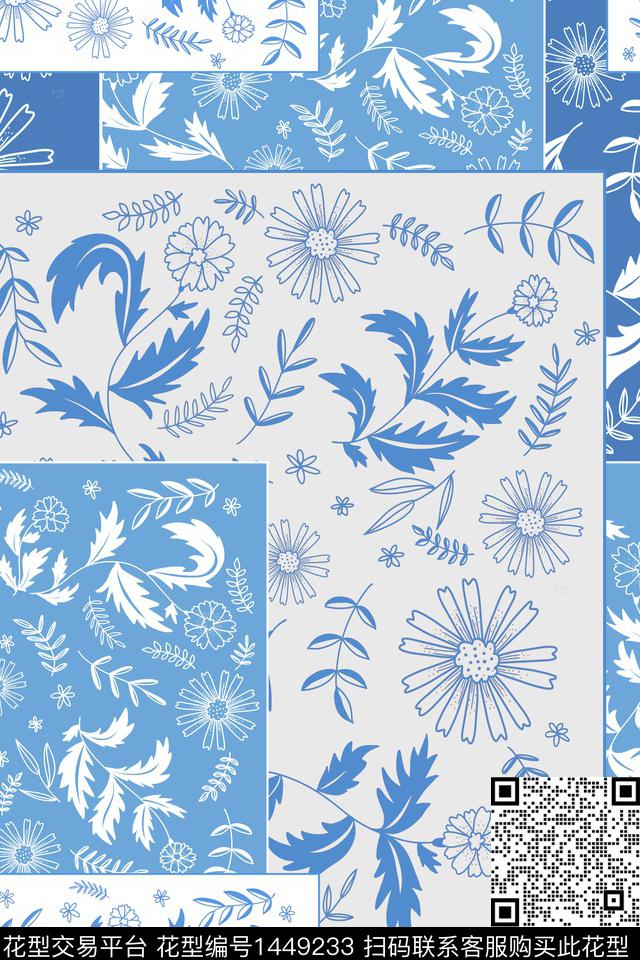 民族风小清新真丝数码印花华亿平台下载（图片编号: 1449233） - 瓦栏（Walan）
