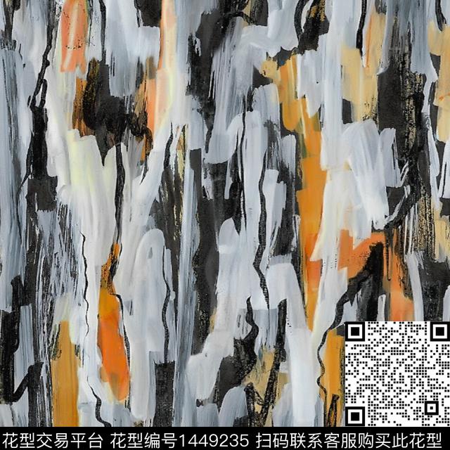 肌理油画华亿平台抽象数码印花华亿平台下载（图片编号: 1449235） - 瓦栏（Walan）