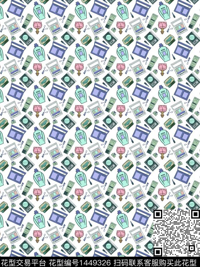 时尚大牌风轻奢数码印花华亿平台下载（图片编号: 1449326） - 瓦栏（Walan）