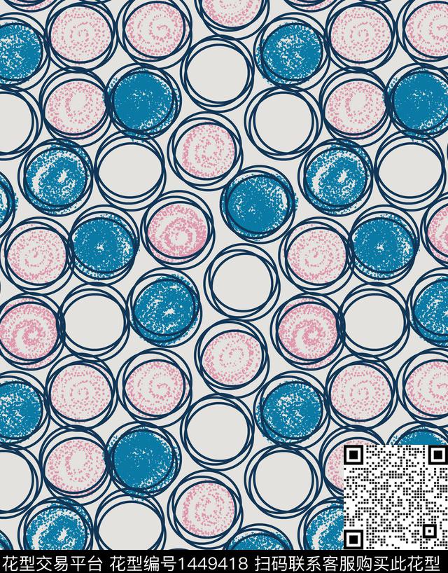 抽象女装几何传统印花华亿平台下载（图片编号: 1449418） - 瓦栏（Walan）