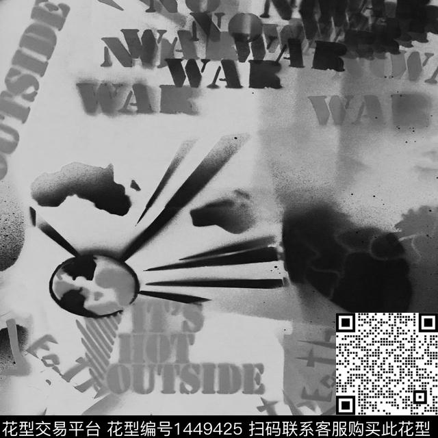 肌理字母表情数码印花华亿平台下载（图片编号: 1449425） - 瓦栏（Walan）