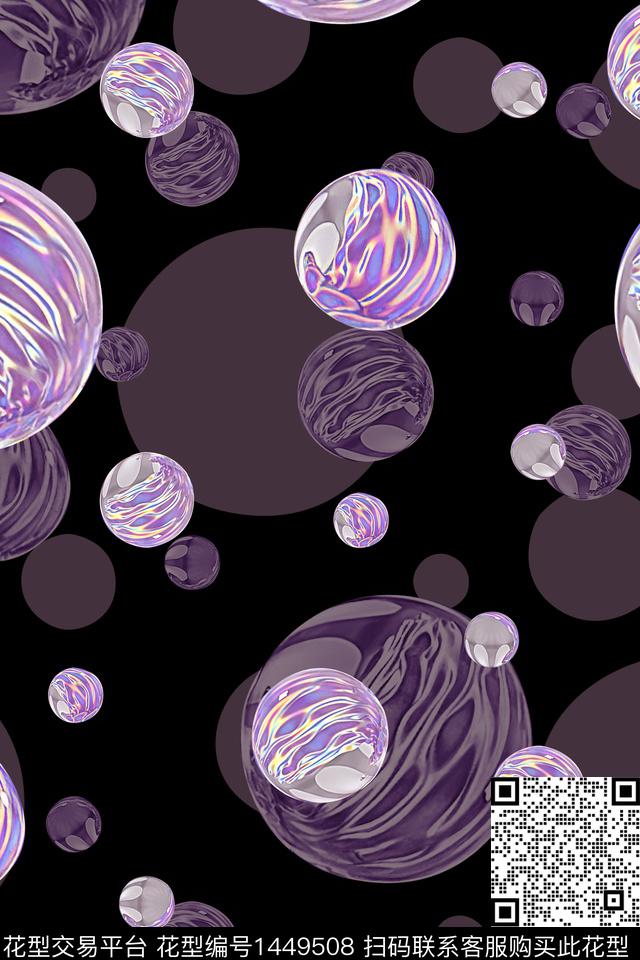 肌理炫彩大牌风数码印花华亿平台下载（图片编号: 1449508） - 瓦栏（Walan）