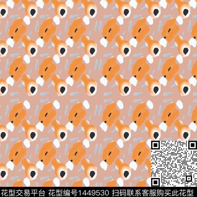 几何大牌风抽象数码印花华亿平台下载（图片编号: 1449530） - 瓦栏（Walan）