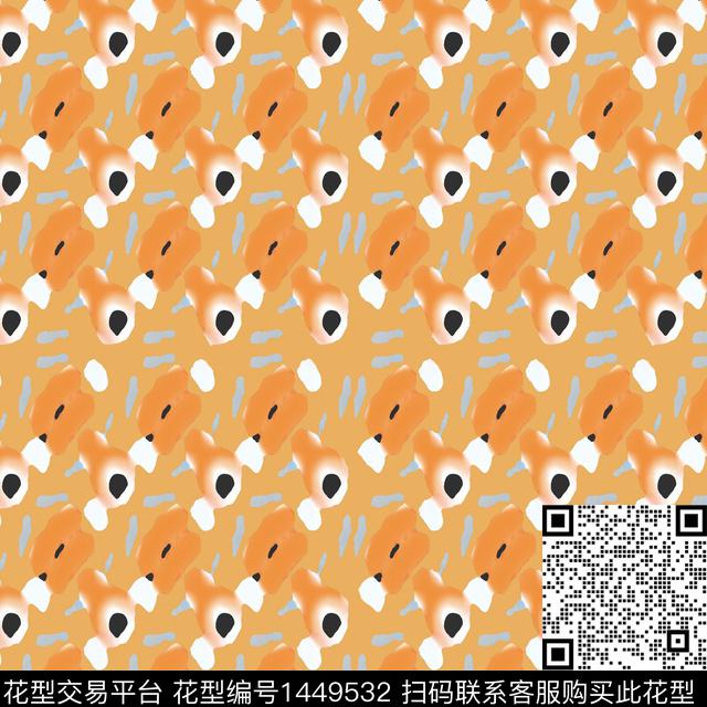 几何大牌风抽象数码印花华亿平台下载（图片编号: 1449532） - 瓦栏（Walan）