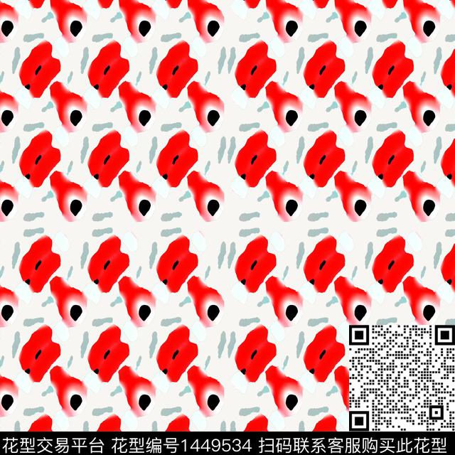 几何大牌风抽象数码印花华亿平台下载（图片编号: 1449534） - 瓦栏（Walan）