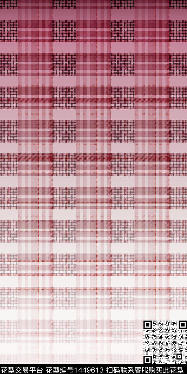 格子男装定位花传统印花华亿平台下载（图片编号: 1449613） - 瓦栏（Walan）