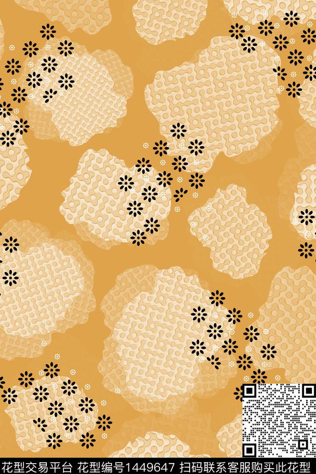 肌理少女小清新数码印花华亿平台下载（图片编号: 1449647） - 瓦栏（Walan）