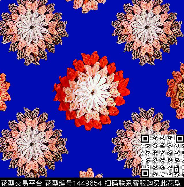 几何扎染华亿平台佩斯利数码印花华亿平台下载（图片编号: 1449654） - 瓦栏（Walan）
