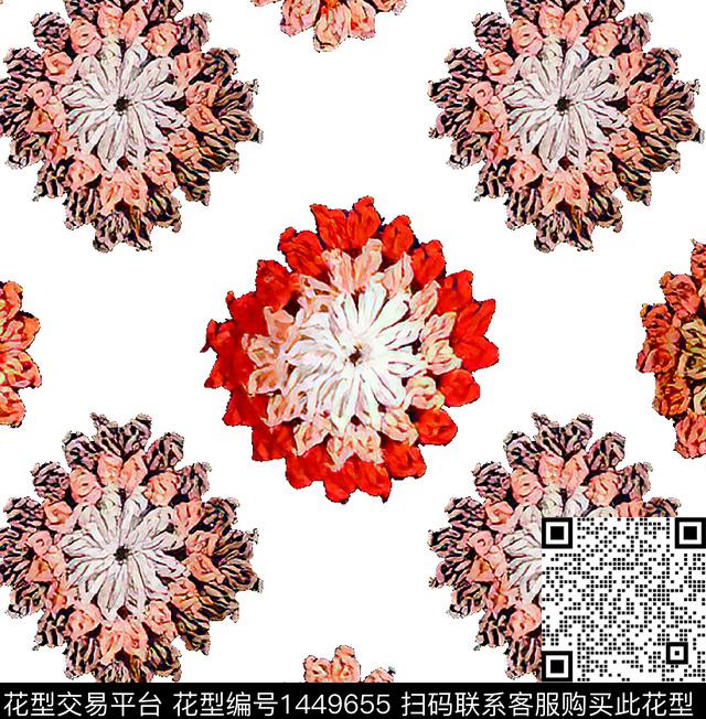 几何扎染华亿平台佩斯利数码印花华亿平台下载（图片编号: 1449655） - 瓦栏（Walan）