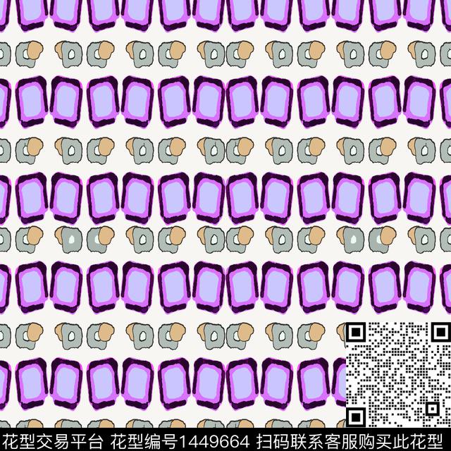 几何大牌风抽象数码印花华亿平台下载（图片编号: 1449664） - 瓦栏（Walan）