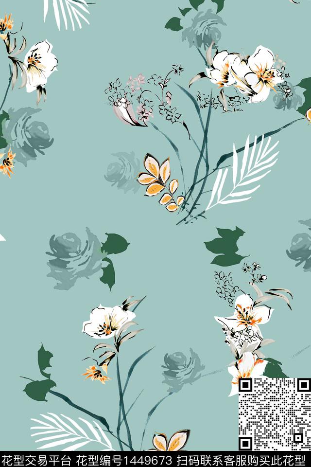 肌理简约香云纱数码印花华亿平台下载（图片编号: 1449673） - 瓦栏（Walan）