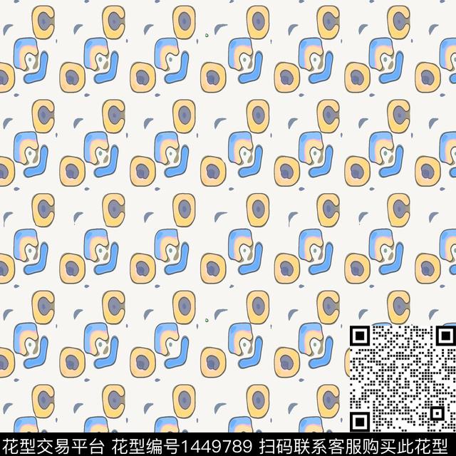 格子几何大牌风数码印花华亿平台下载（图片编号: 1449789） - 瓦栏（Walan）