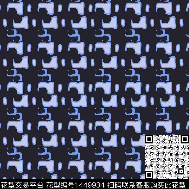 几何大牌风抽象传统印花华亿平台下载（图片编号: 1449934） - 瓦栏（Walan）