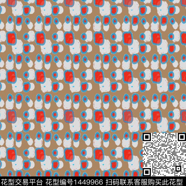 几何大牌风抽象数码印花华亿平台下载（图片编号: 1449966） - 瓦栏（Walan）