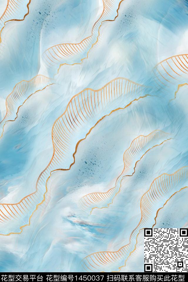 肌理几何大牌风传统印花华亿平台下载（图片编号: 1450037） - 瓦栏（Walan）
