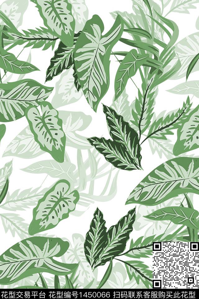 时尚热带华亿平台真丝数码印花华亿平台下载（图片编号: 1450066） - 瓦栏（Walan）