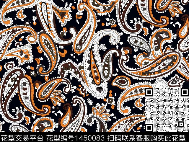 数码华亿平台花卉大牌风数码印花华亿平台下载（图片编号: 1450083） - 瓦栏（Walan）