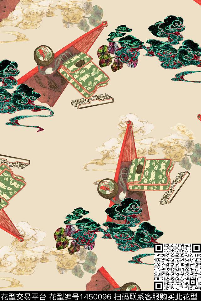 连衣裙数码华亿平台香云纱数码印花华亿平台下载（图片编号: 1450096） - 瓦栏（Walan）