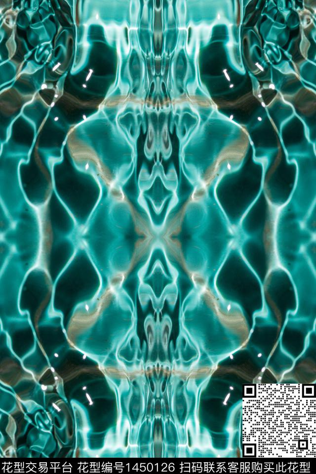 几何肌理女装数码印花华亿平台下载（图片编号: 1450126） - 瓦栏（Walan）