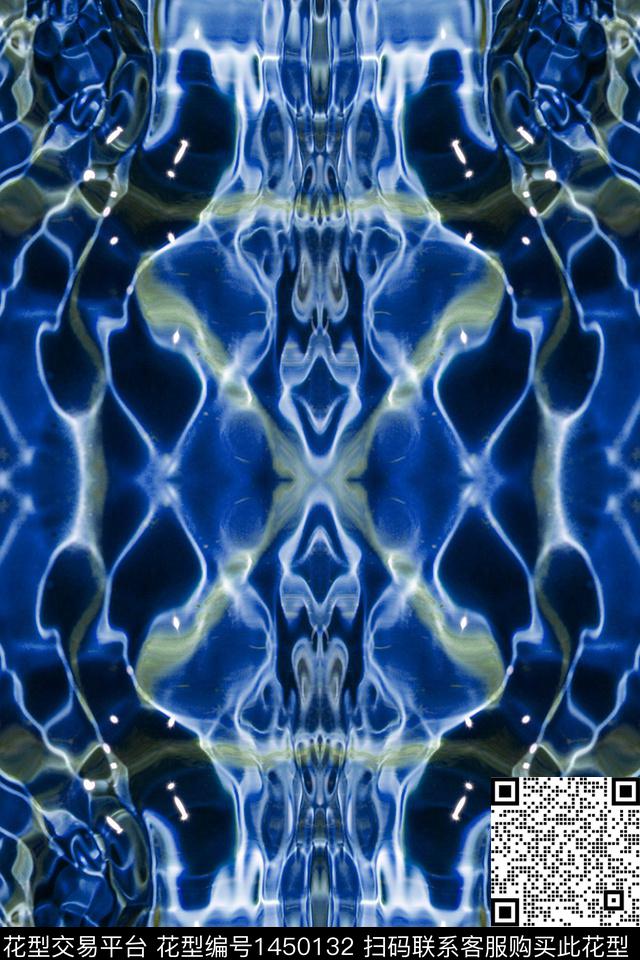 几何肌理女装数码印花华亿平台下载（图片编号: 1450132） - 瓦栏（Walan）