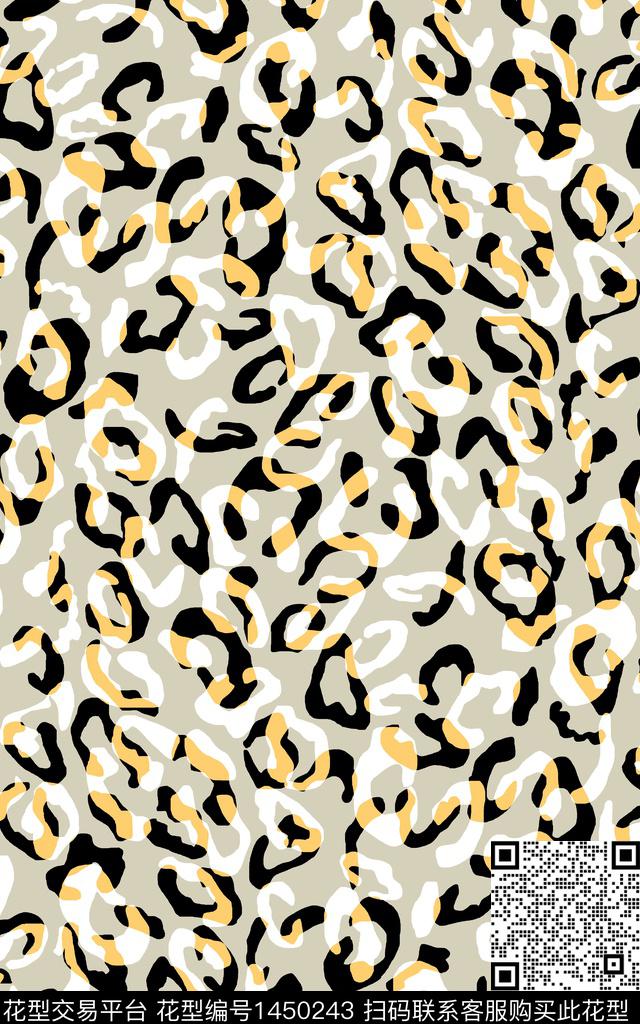 抽象花卉动物纹满版散花传统印花华亿平台下载（图片编号: 1450243） - 瓦栏（Walan）