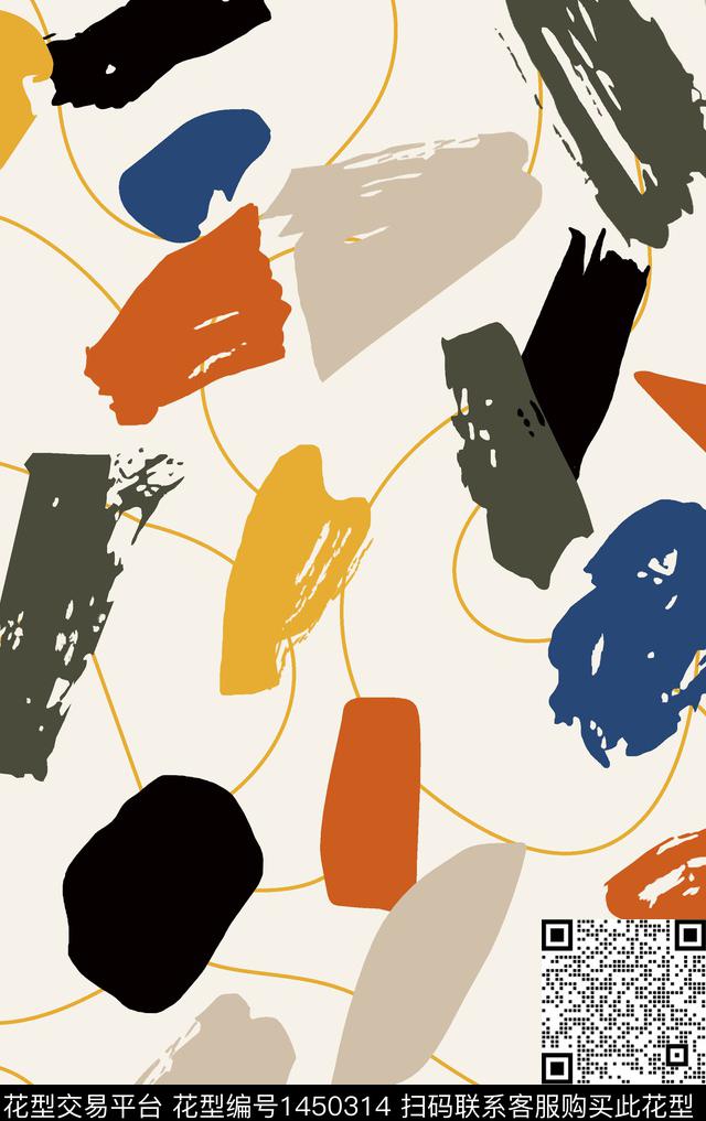 菱形线条肌理传统印花华亿平台下载（图片编号: 1450314） - 瓦栏（Walan）