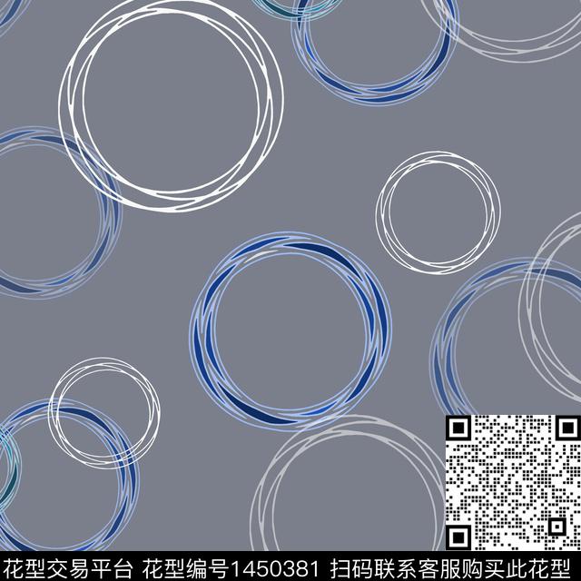 几何大牌风圆形传统印花华亿平台下载（图片编号: 1450381） - 瓦栏（Walan）