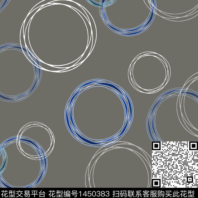 几何大牌风圆形传统印花华亿平台下载（图片编号: 1450383） - 瓦栏（Walan）