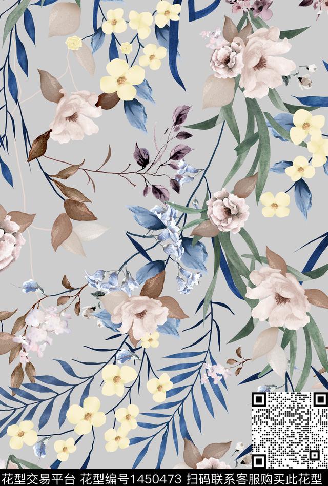 民族花卉花卉春夏华亿平台传统印花华亿平台下载（图片编号: 1450473） - 瓦栏（Walan）