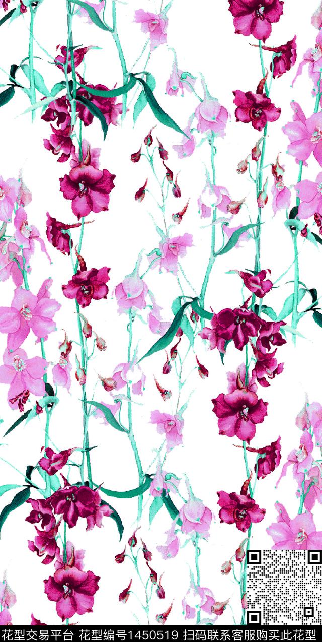 绿植树叶数码华亿平台花卉数码印花华亿平台下载（图片编号: 1450519） - 瓦栏（Walan）