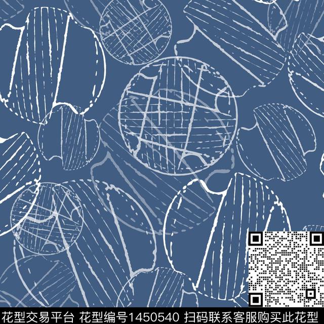 线条几何大牌风传统印花华亿平台下载（图片编号: 1450540） - 瓦栏（Walan）