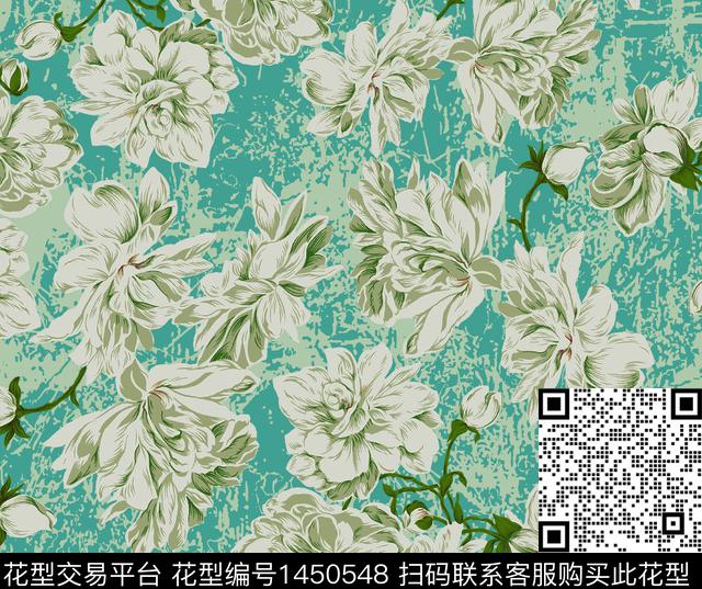 数码华亿平台肌理花卉数码印花华亿平台下载（图片编号: 1450548） - 瓦栏（Walan）