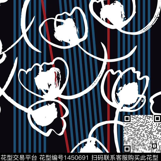 线条几何大牌风传统印花华亿平台下载（图片编号: 1450691） - 瓦栏（Walan）