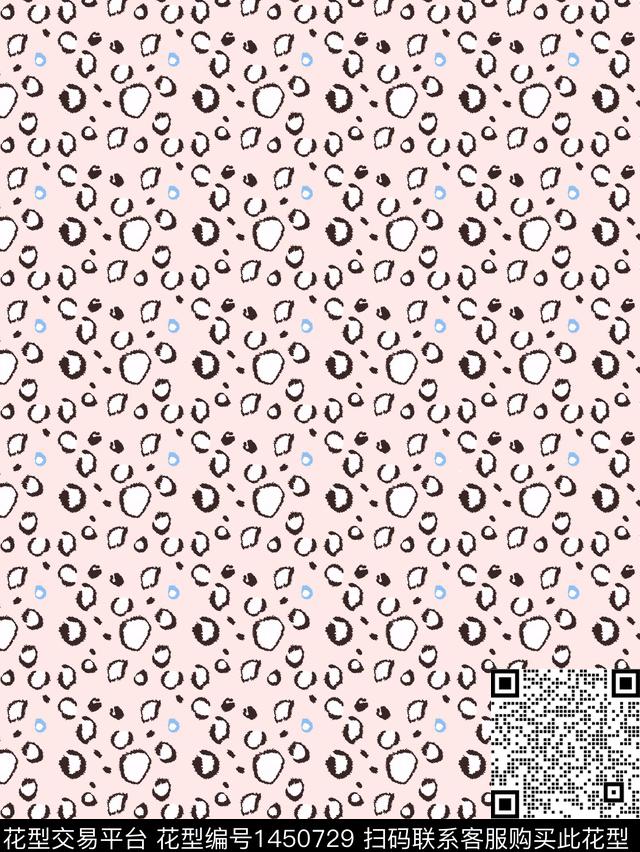 时尚休闲波点数码印花华亿平台下载（图片编号: 1450729） - 瓦栏（Walan）