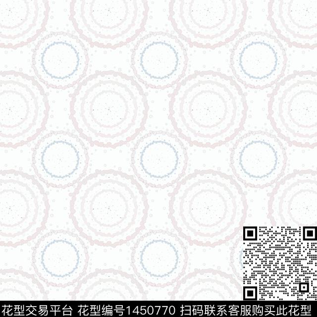 圆形大牌风抽象传统印花华亿平台下载（图片编号: 1450770） - 瓦栏（Walan）