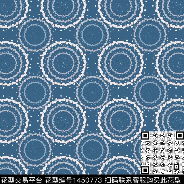 圆形大牌风抽象传统印花华亿平台下载（图片编号: 1450773） - 瓦栏（Walan）