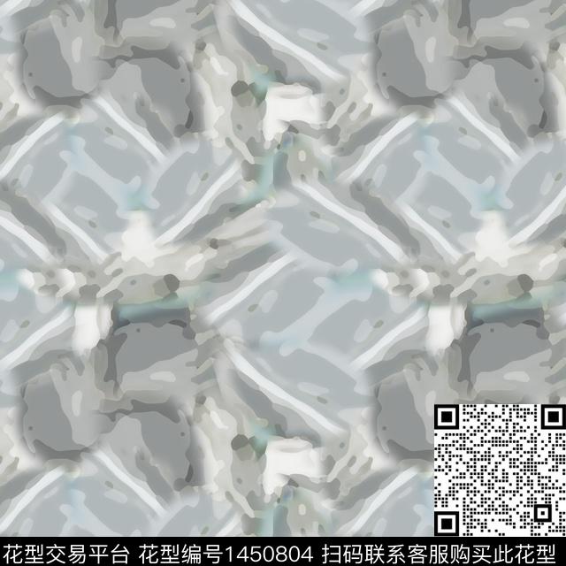 迷彩大牌风抽象数码印花华亿平台下载（图片编号: 1450804） - 瓦栏（Walan）