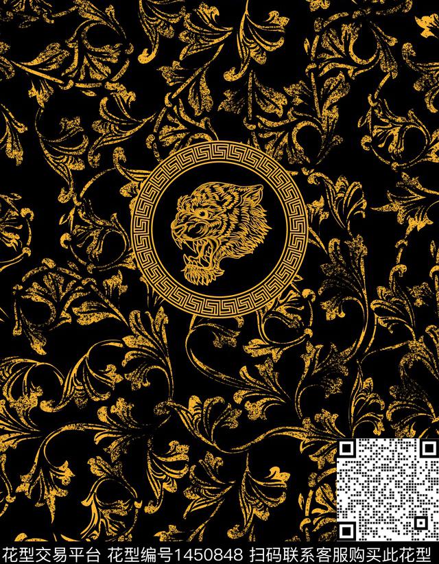 几何男装潮牌数码印花华亿平台下载（图片编号: 1450848） - 瓦栏（Walan）