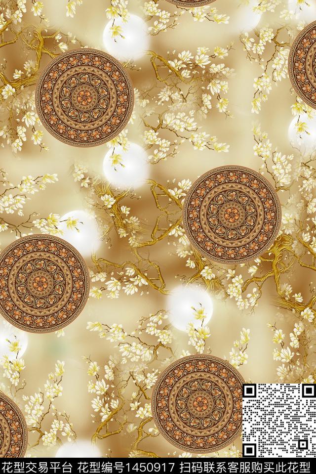 几何数码华亿平台花卉数码印花华亿平台下载（图片编号: 1450917） - 瓦栏（Walan）